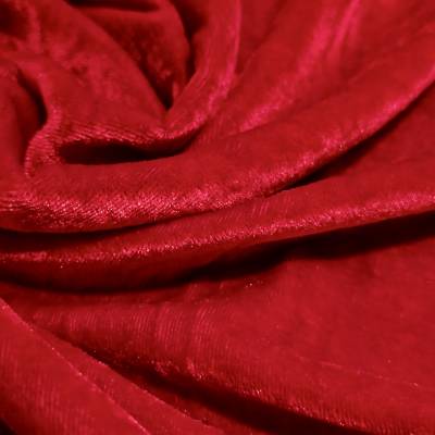 Red Viscose Velvet Fabric 6.85 Meter (3XL Size) | in Surat